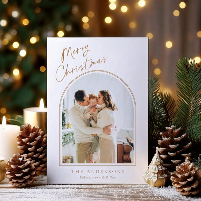 Cartão de Férias de Arch Simplístico (Criador carregado)