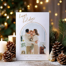 Cartão de Férias de Arch Simplístico