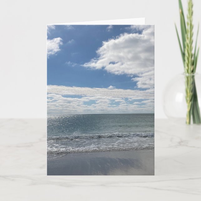 Cartão de Férias de Areia (Frente)