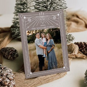 Cartão de Férias de Arte de Natal com Arte de Linh