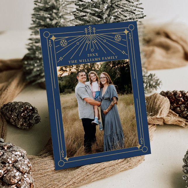 Cartão de Férias de Arte de Natal com Arte de Linh (Criador carregado)