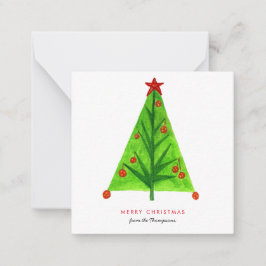 Cartão de Férias de Árvore de Natal Simples