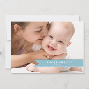 Cartão de Férias de Banner Simples