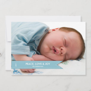 Cartão de Férias de Banner Simples