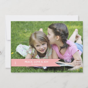 Cartão de Férias de Banner Simples