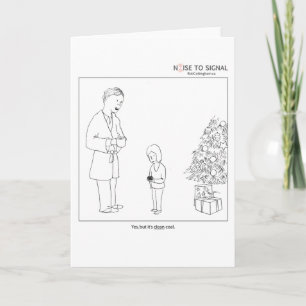 Cartão de férias de carvão "limpo"