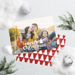 Cartão de férias de cheio moderno para a tipografi