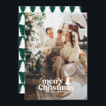 Cartão de férias de cheio moderno para a tipografi<br><div class="desc">Fotografia de Natal moderno. As cores de texto e fundo podem ser personalizadas. Parte de uma coleção</div>