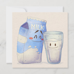 Cartão de Férias de Comida Kawaii