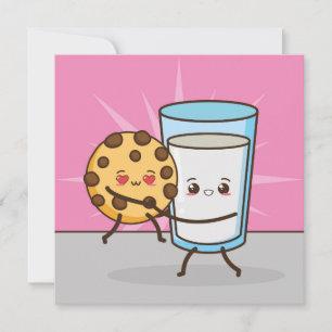 Cartão de Férias de Comida Kawaii