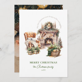 Cartão de férias de cor elegante