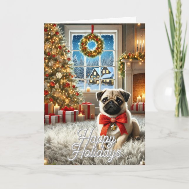 Cartão de Férias de feliz (Frente)