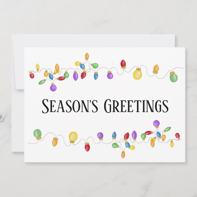 Cartão de Férias de Férias de Vintage Brito (Frente)