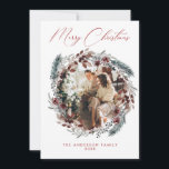 Cartão de Férias de Foto<br><div class="desc">Crie uma impressão duradoura nesta temporada com um cartão de feriado exclusivo. Esta simples modelo de cartão de árvore de Natal apresenta um design limpo e moderno. Personalize-o com as suas informações e torne-o exclusivamente seu!</div>