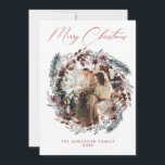 Cartão de Férias de Foto<br><div class="desc">Crie uma impressão duradoura nesta temporada com um cartão de feriado exclusivo. Esta simples modelo de cartão de árvore de Natal apresenta um design limpo e moderno. Personalize-o com as suas informações e torne-o exclusivamente seu!</div>