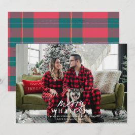 Cartão de Férias de Foto de Pet Boba e Alegre