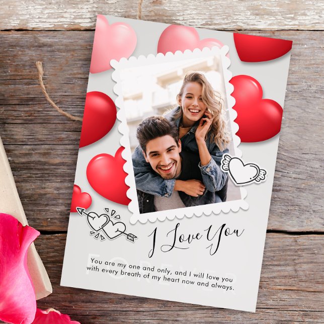 Cartão de Férias de Fotografia Moderna do Dia dos  (Criador carregado)