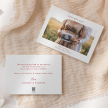 Cartão de Férias de Gravidez Ultrassom de Melhor P