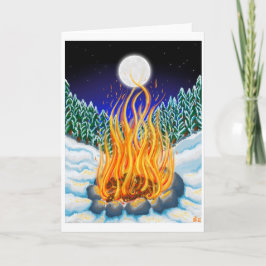 Cartão de Férias de inverno quente