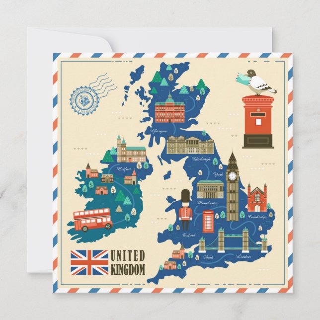 Cartão de férias de Londres (Frente)