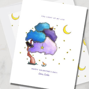 Cartão de Férias de Namorados Fresco Noturno