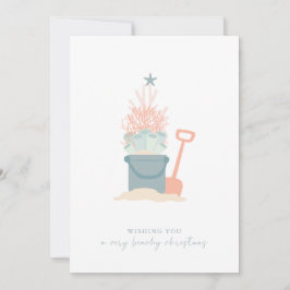 Cartão de Férias de Natal Costeiro à Parte