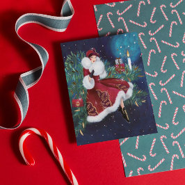 Cartão de Férias de Natal da Deco de Arte Retron V