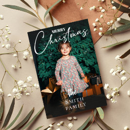 Cartão de Férias de Natal da Família Elegante