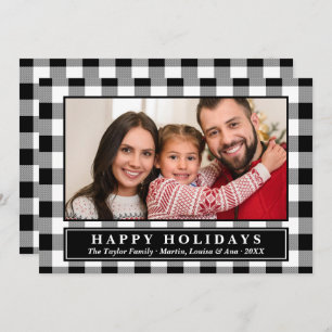 Cartão de Férias de Natal da Xadrez de Buffalo Neg