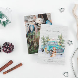 Cartão de Férias de Natal de Caminhão Russo