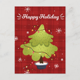 Cartão de Férias de Natal de Férias Feliz