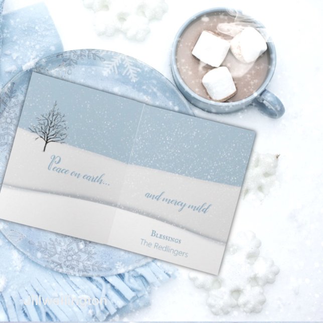 Cartão de Férias de Natal de Floresta Encantado (Criador carregado)