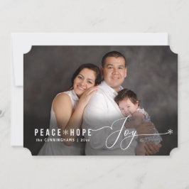 Cartão de Férias de Natal de Joy da Paz