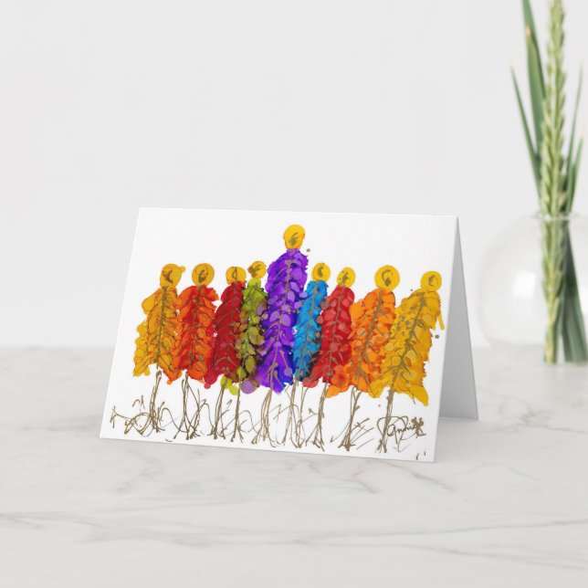 Cartão de Férias de Natal de Paz para Todos os Amo (Frente)