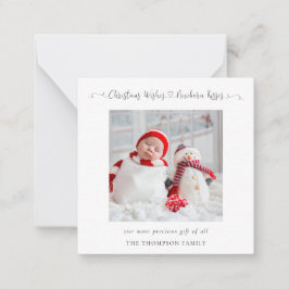 Cartão de Férias de Natal de Recém-Nascidos