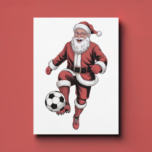 Cartão de Férias de Natal do Jogador de Futebol do (Criador carregado)