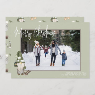 Cartão de Férias de Natal dos Gnomos