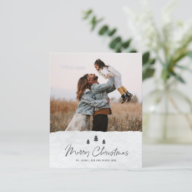 Cartão de Férias de Natal Feliz 2, Russo do Orçame (Em pé/Frente)