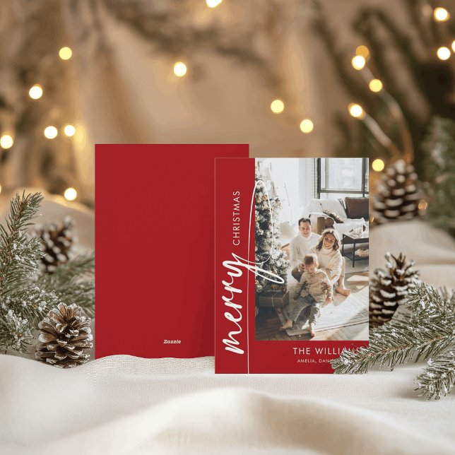 Cartão de Férias de Natal Feliz para o Modern Boho (Criador carregado)