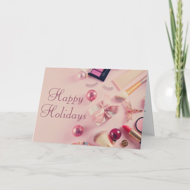 Cartão de Férias de Natal/Feriado de Salão ou spa (Frente)