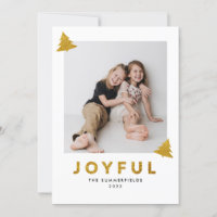 Cartão de Férias de Natal Glitter Joyful