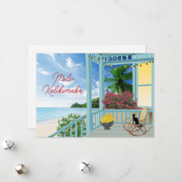 Cartão de Férias de Natal Mele Kalikimaka Hawaiin