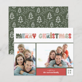 Cartão de Férias de Natal Merry
