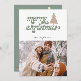 Cartão de Férias de Natal Merry Boho