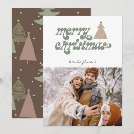 Cartão de Férias de Natal Merry Boho