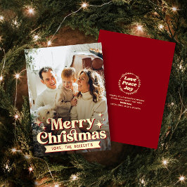 Cartão de Férias de Natal Merry Groovy