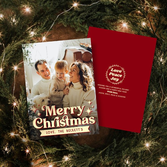 Cartão de Férias de Natal Merry Groovy (Criador carregado)