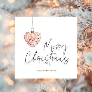 Cartão de Férias de Natal Minimalista