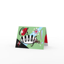 Cartão de Férias de Natal não fotográfico para vin