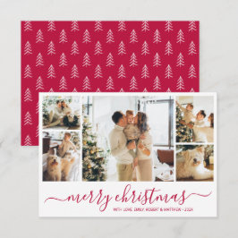 Cartão de Férias de Natal para Colagem de Script V